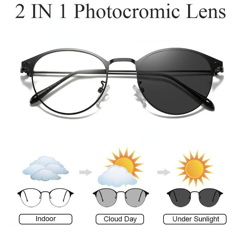 Photochromic Glasses Anti Blue Lens Computer Radiation Protection