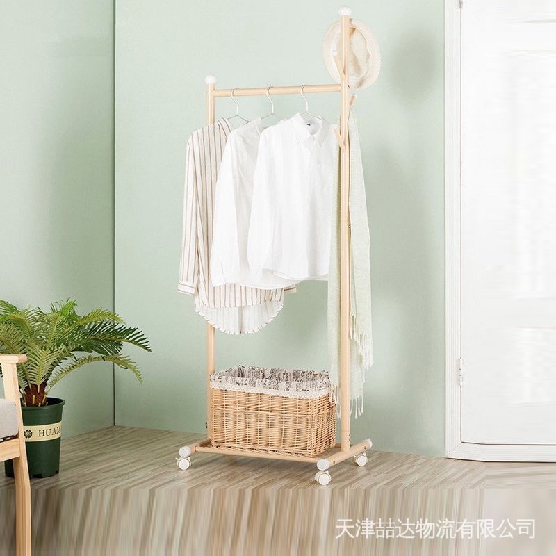 Clothes Rack Floor-to-ceiling Metal Family Bedroom Small Coat Hanger ...