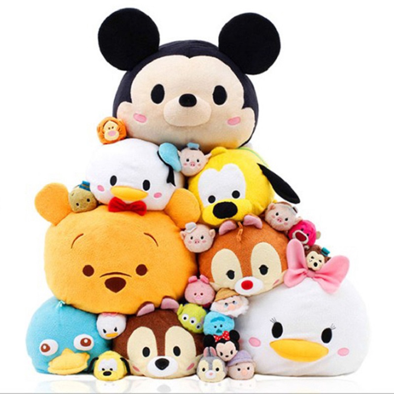【Ready  Stock】Cute Plush Doll Mini Toy Tsum Key Accessories Screen Wipe Hand Wrist Toys
