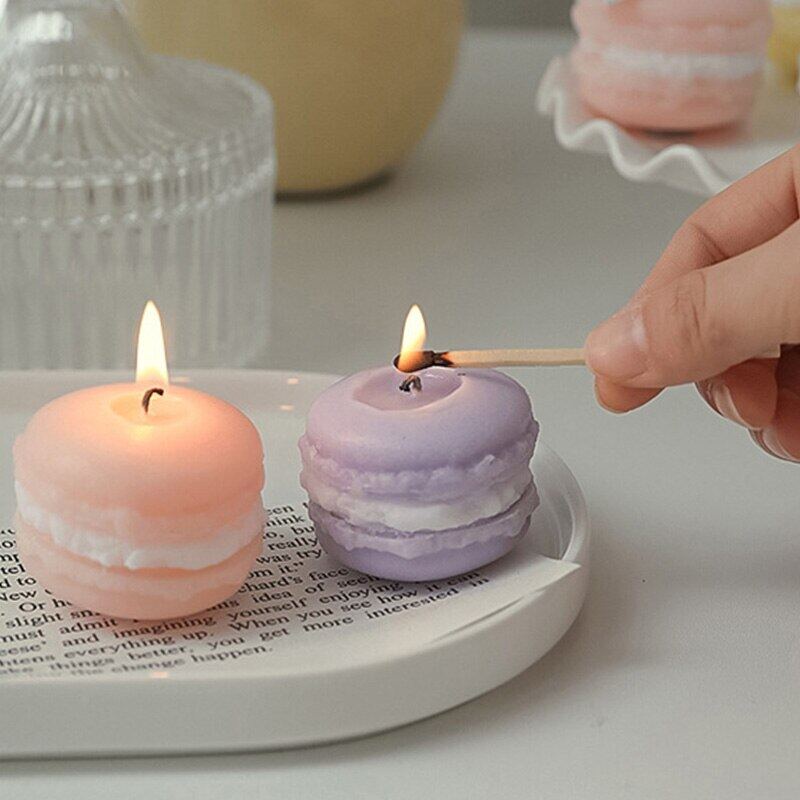[SG READY STOCK]Sweet and Cute Macarons Scented Candles Simple Ins Fragrance Candles Gift Boxes Handmade Home Decoration
