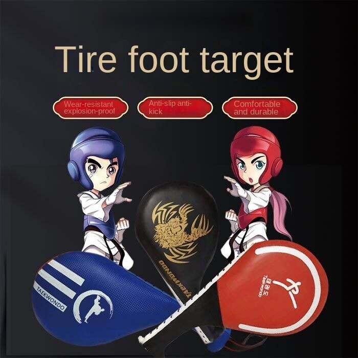 Taekwondo Kick Target Children Foot Board Handle Futaba Training