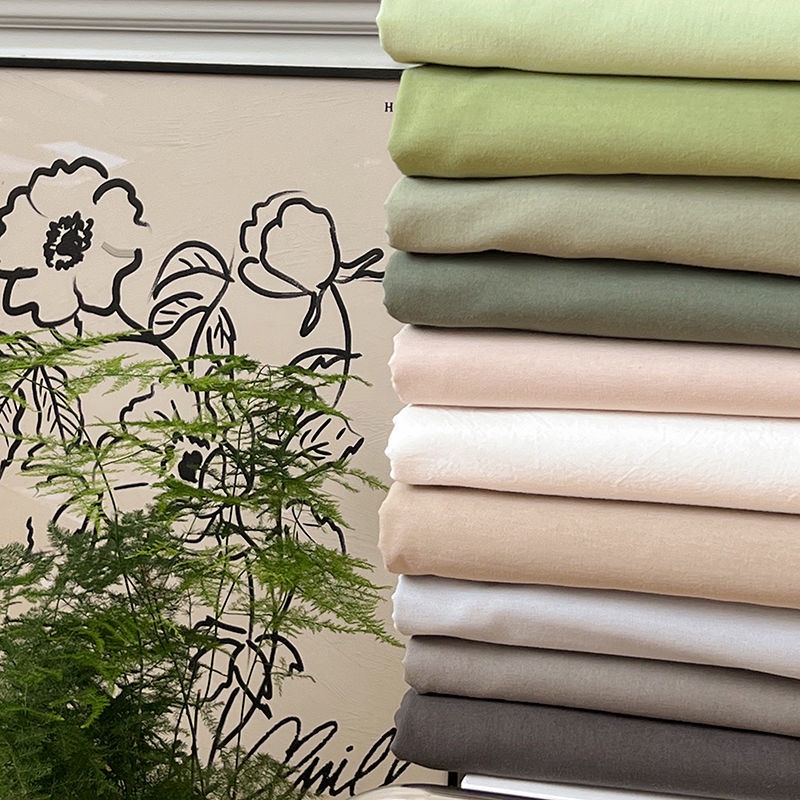 Solid Color Flat Sheet Queen King Size Bed Sheet High Quality Washed