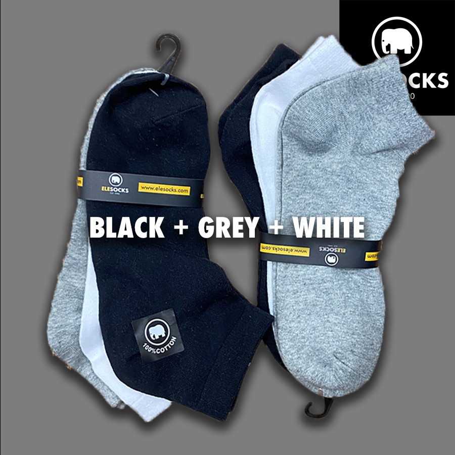 [EleSocks] XL Pure Cotton Ankle Socks High Thread Count Men's Large