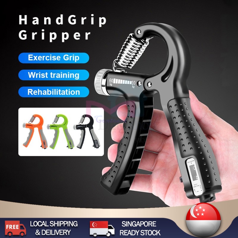 Strengthen Hand Grip 10-100Kg A-Type Adjustable Wrist Expander Finger  Exerciser for Forearm Muscle Recovery