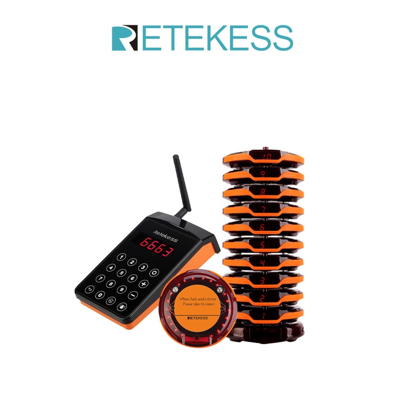 RETEKESS TD156 Restaurant Pager System Wireless Calling System with 10
