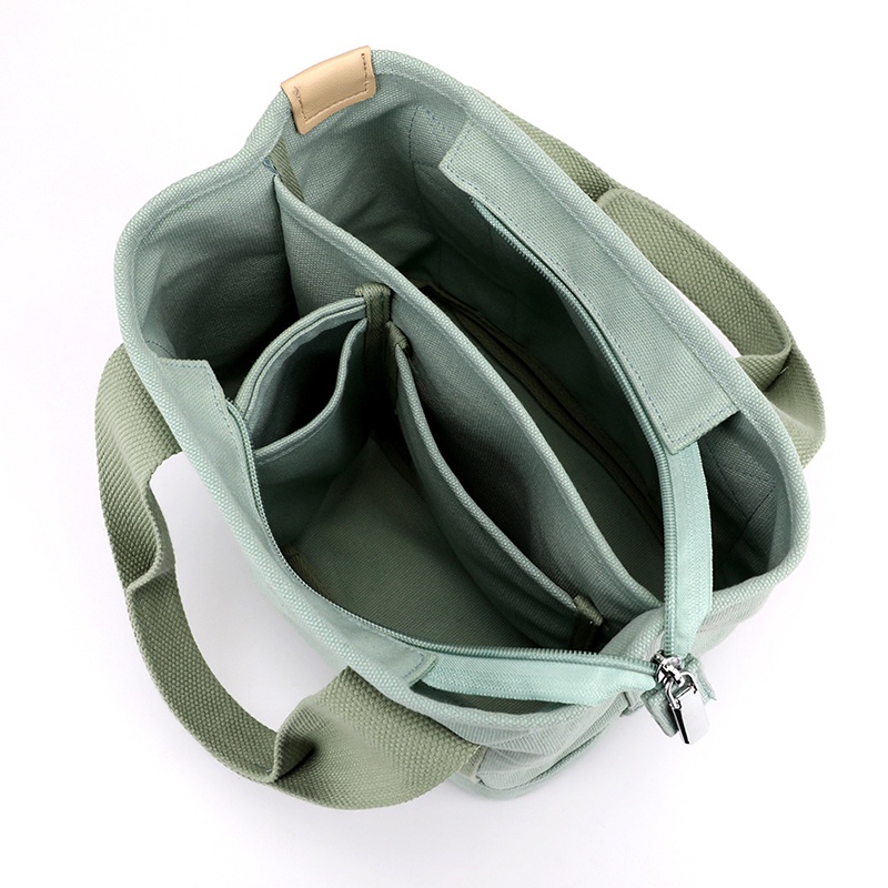 2023  Korea Multi-function Canvas Tote Bag - Large Capacity Sling Bag with Organiser, Perfect for Travel, Casual & Stylish, Water Bottle Holder, Special Discount!