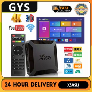 X96Q Android 10.0 TV Box Smart Allwinner H616 Quad Core H.265 2.4GHz Wifi  4K 3D 100M 2G 8G 16G OTA Upgrade TF Card Set Top Boxx