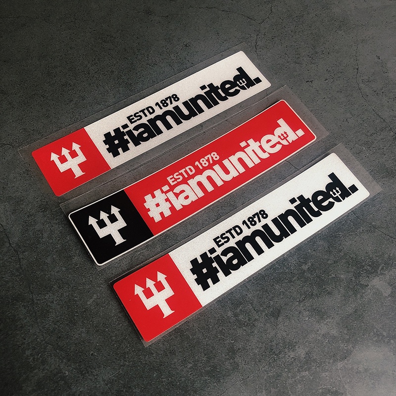 Manchester United Logo Sign Football Team Club Car Stickers Iamunited