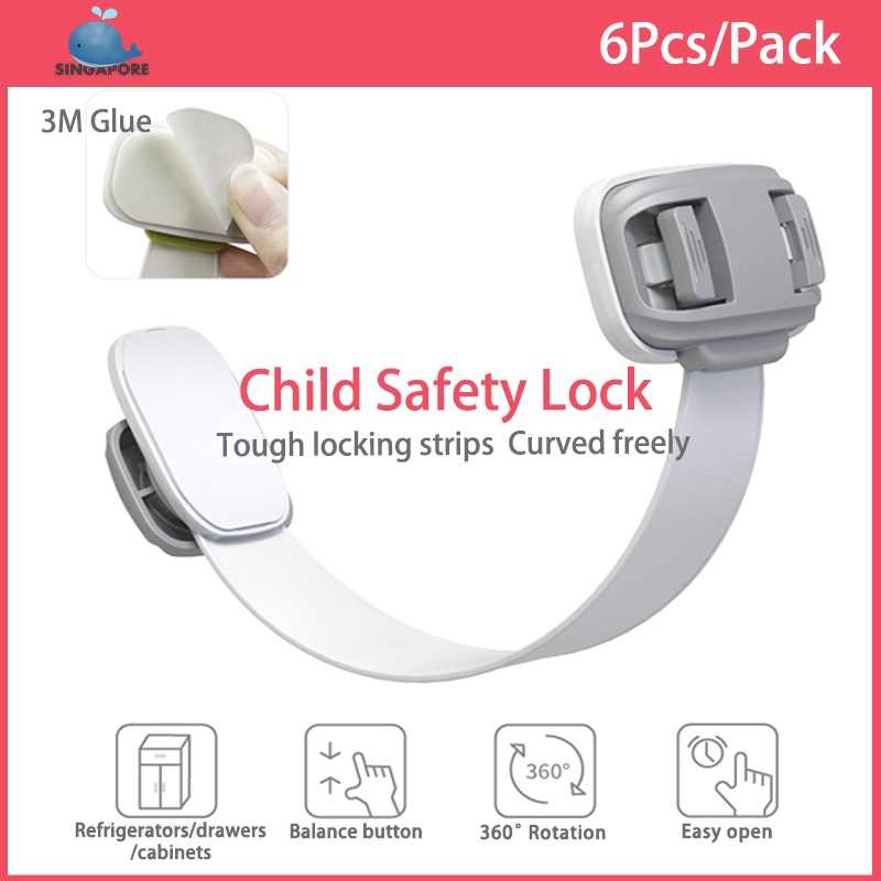 [SG LOCAL 6 PCS ] Child Locks Child locks drawer Refrigerator