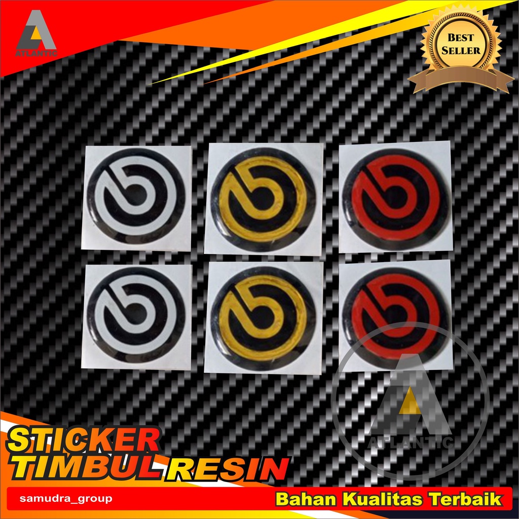 Brembo LOGO RESIN Sticker EMBLEM Shopee Singapore