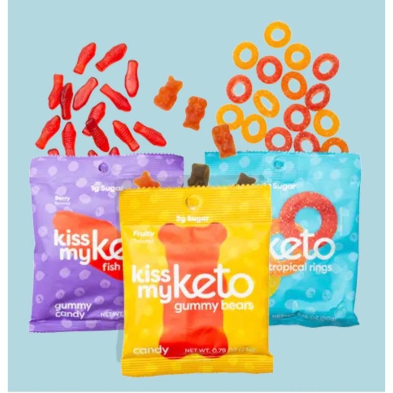 Keto💕 Gummy Bear🧸 Candy Kiss My Keto (23gram) (23g net carbs