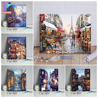Romantic Paris - Paint by Numbers Kit for Adults DIY Oil Painting Kit on  Canvas