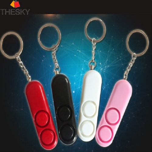 2 PCS 120dB Self Defense Anti-rape Device Dual Speakers Loud Alarm ...