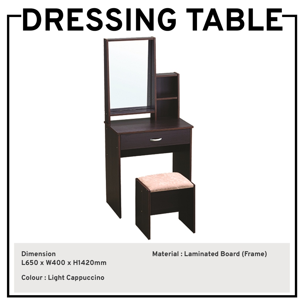 Dressing Table with Mirror Dresser Vanity Table Make up Table