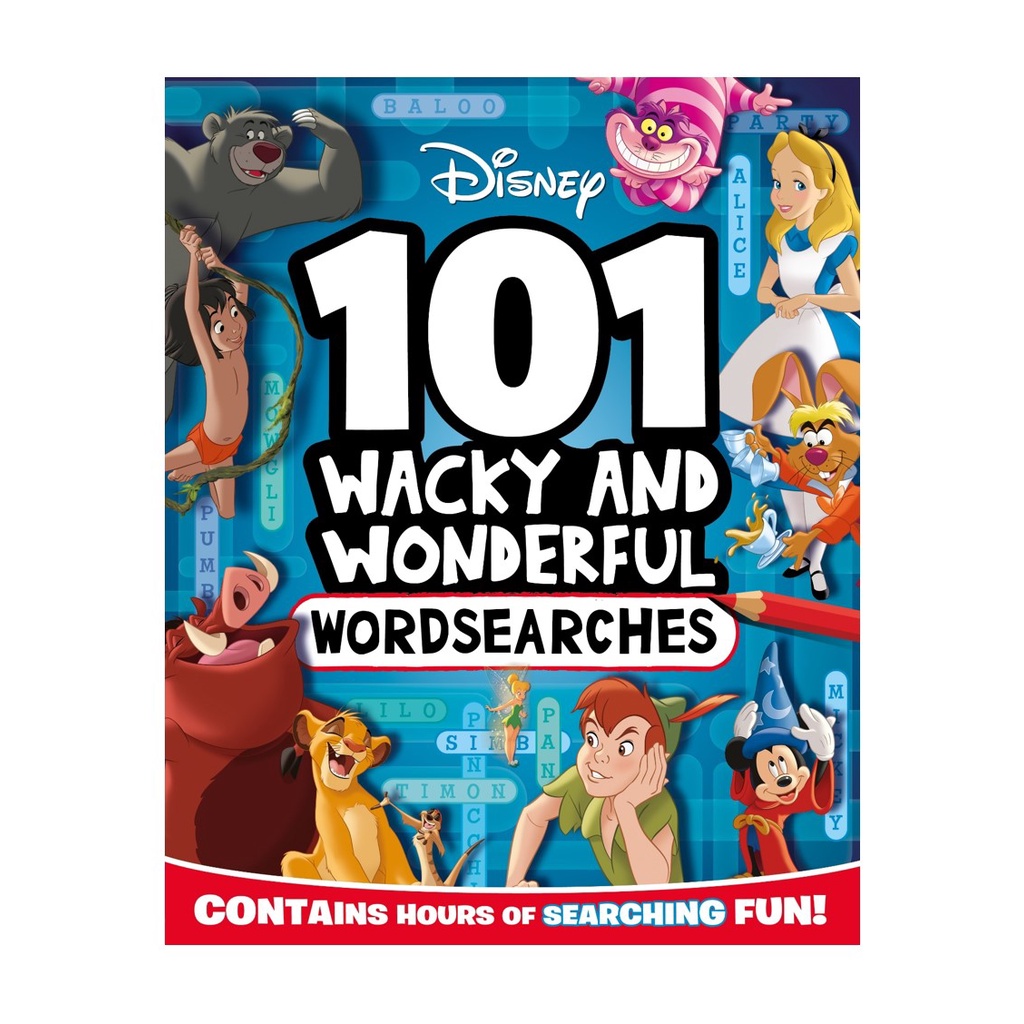 Disney Word Search Activity Book For Kids With 101 Wacky Word Searches 88 Pages Shopee Singapore