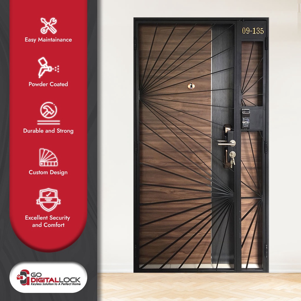 HDB Main Gate | Mild Steel Gate | Gate for BTO's, Condo's | Shopee ...
