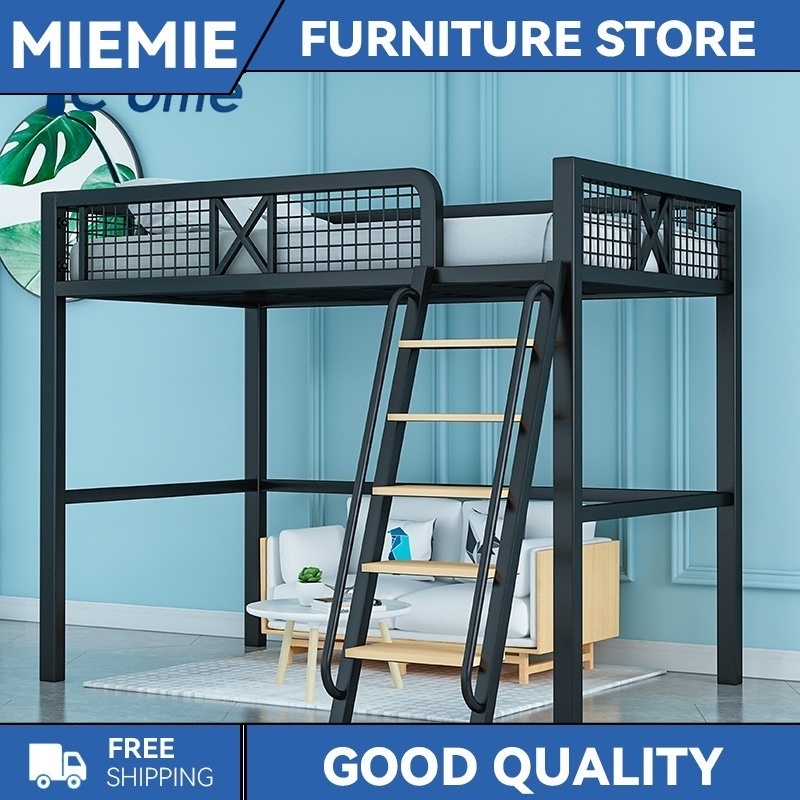 Pl Bed Frame Environmentally Friendly Zero Formaldehyde Wrought Iron Bed Suspended Elevated Bed