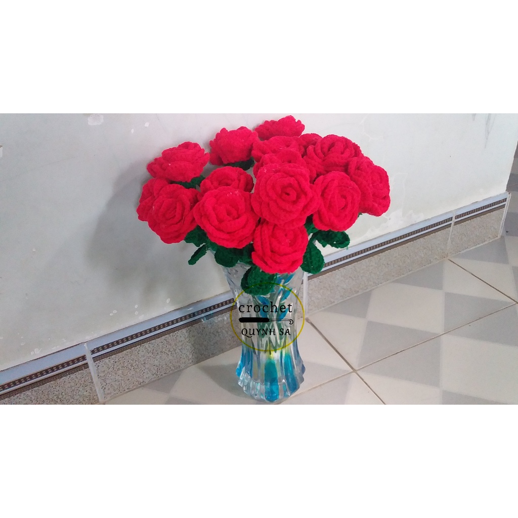 Red Rose Hook With Wool (Price 1 Cotton, Available In The Picture ...