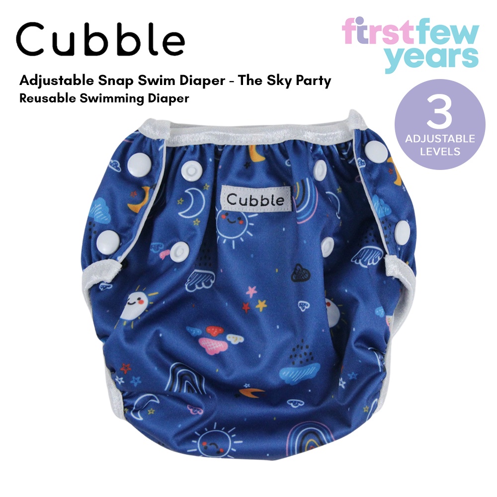 Cubble Adjustable Snap Swim Diaper (18 Designs) - Reusable Swimming ...