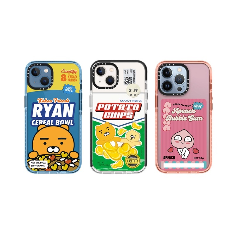 Casetify Cute Cartoon FRIENDS RYAN APEACH Soft Silicone TPU Case Cover For iPhone 7 8 Plus X XS XR 11 12 13 Pro Max SE 2022 Casing
