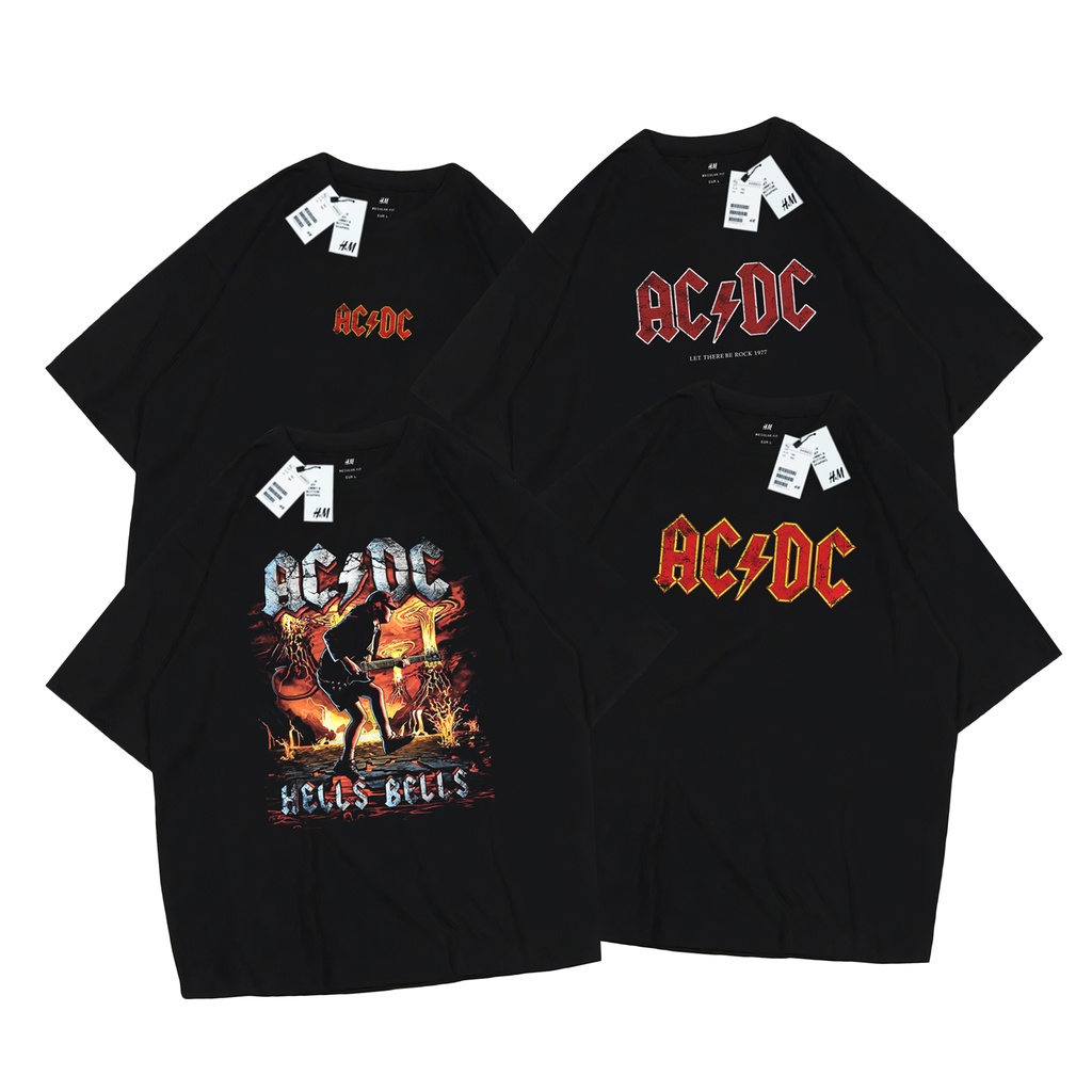 H&M ACDC Music T-Shirt Shopee Singapore