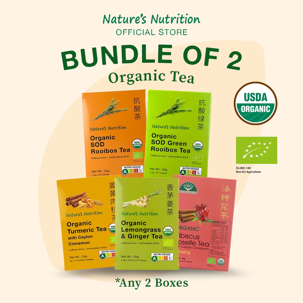 (Bundle of 2) Nature's Nutrition Organic Tea | Shopee Singapore