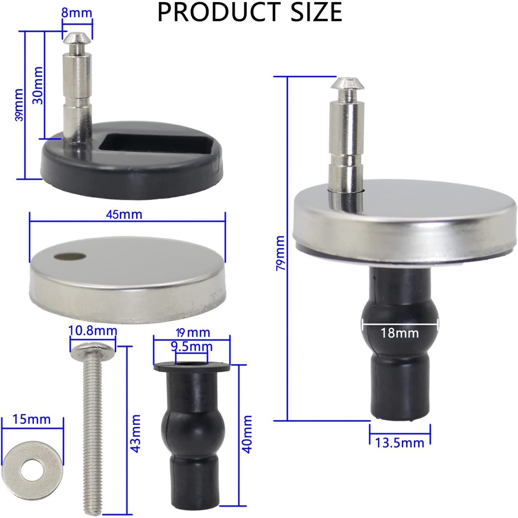 Toilet Seat Brackets Hinges Connector Round Quick Release An Fittings