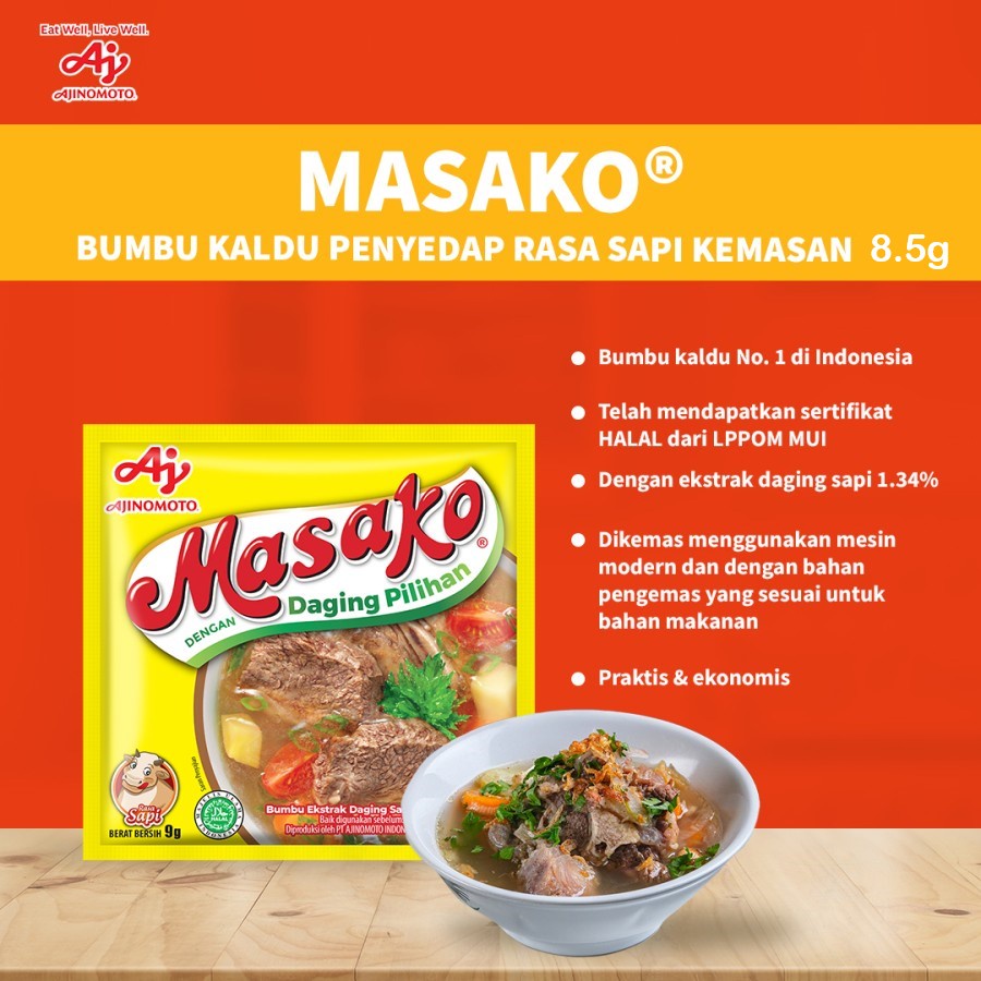 MasakoÂ® Bumbu Kaldu Sapi 36pcs Rasa Lezat - Gambar 2