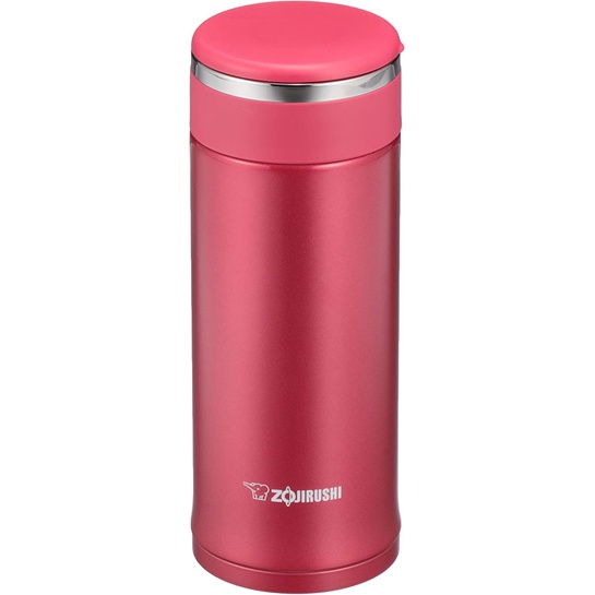 【ZOJIRUSHI】SM-JE36-RC Water bottle stainless Mug 360ml Clear Red【Ship ...