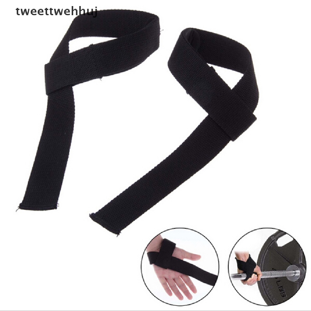 SG Seller] Weightlifting Wrist Straps Adjustable Non-slip Silicone Gym  Fitness Lifting Strap Wrist Support Sports