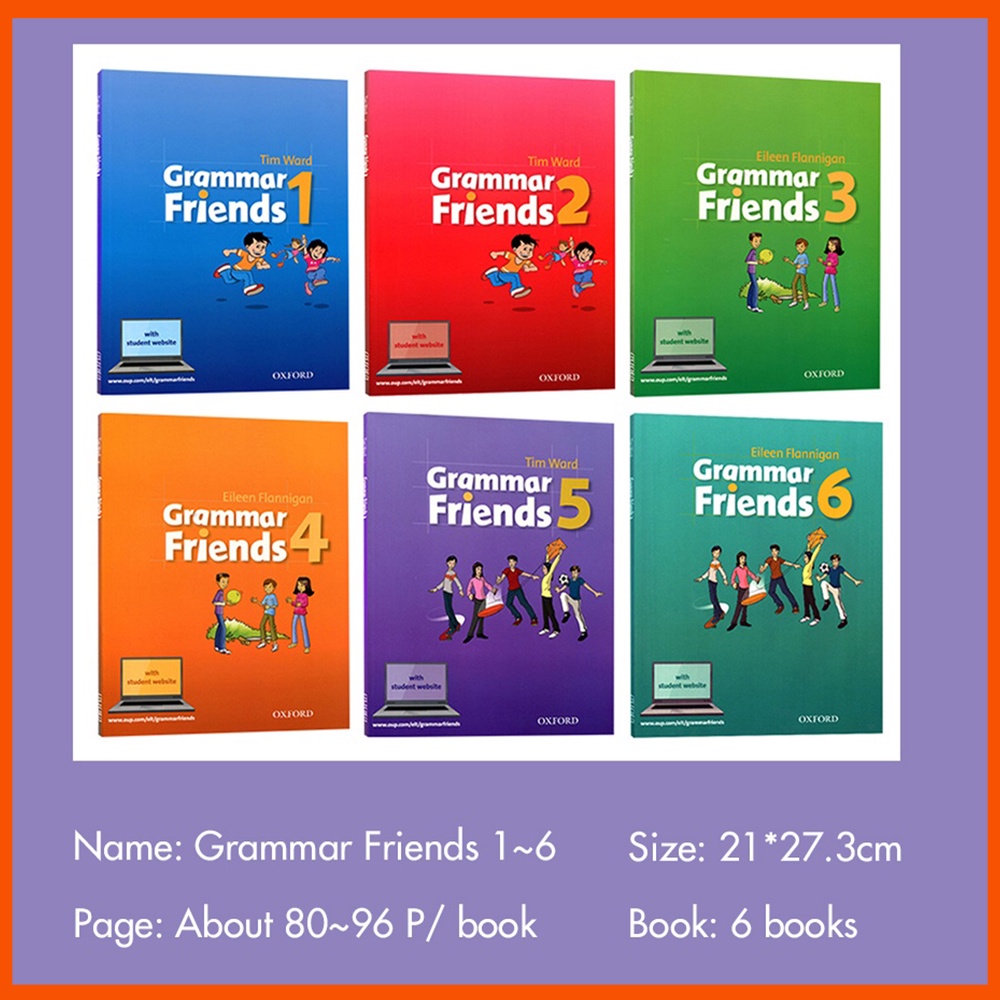6 Books Oxford Grammar Friends Student's Book 1-6 Grade Grammar