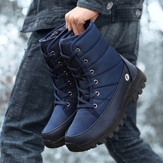 Mens casual snow on sale boots