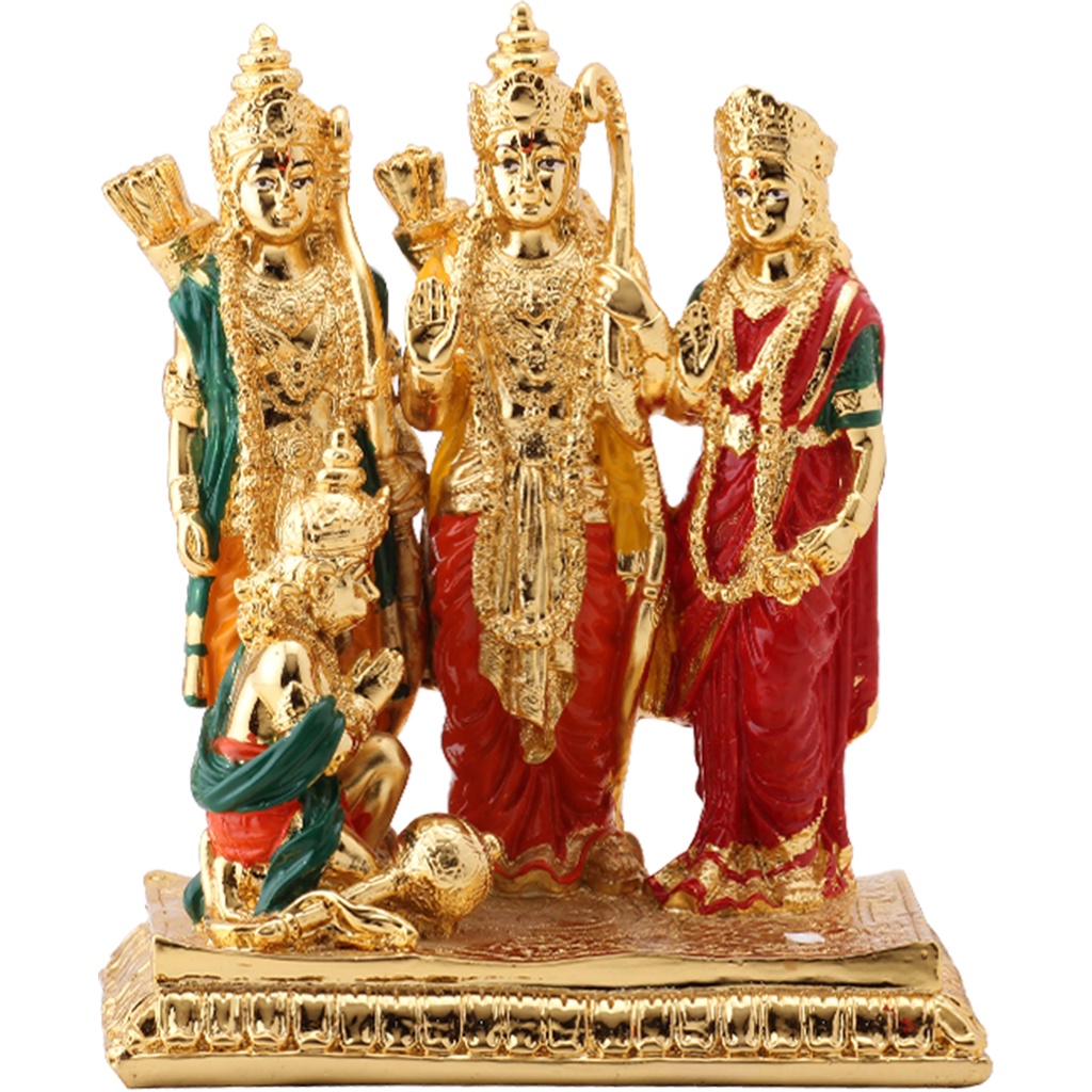 Ram Darbar - 24kt GOLD PLATED IDOL - Size: 14cm x 16cm Ram Darbar at ...