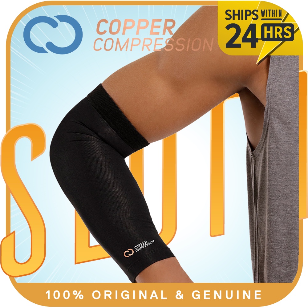 Copper Compression Elbow Brace for Tendonitis and Tennis Elbow Copper Infused Sleeve. Relief for Golfers Arth Shopee Singapore