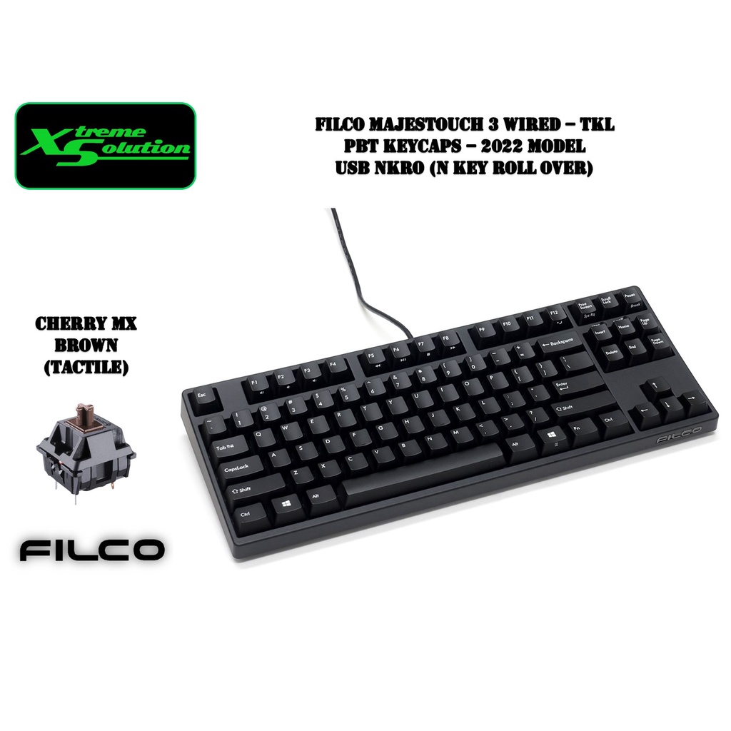 Filco Majestouch 3 TKL - Wired 87 Keys Mechanical Keyboard | PBT