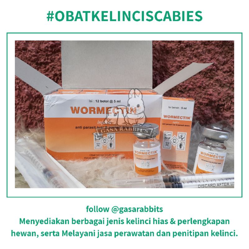 Wormectin 5ml - Rabbit SCABIES Medicine - Rabbit SCABIES Medicine ...