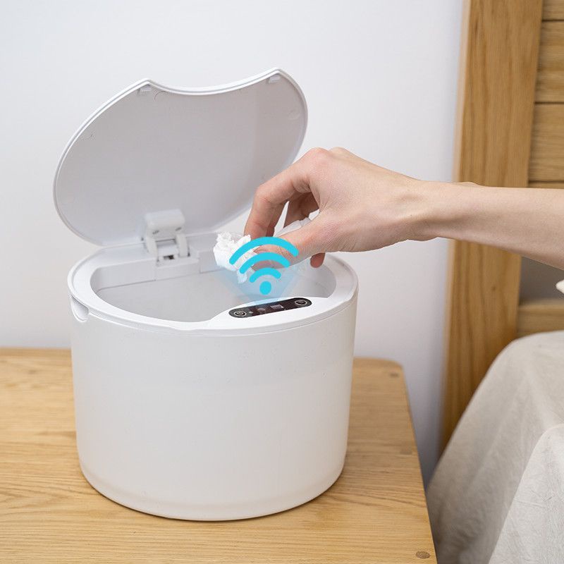 dustbin Desktop smart sensor trash can home living room small covered ...