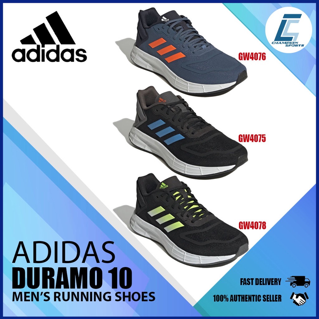 Adidas Men's Duramo 10 Running Shoes (GW4076/GW4075/GW4078) Shopee Singapore