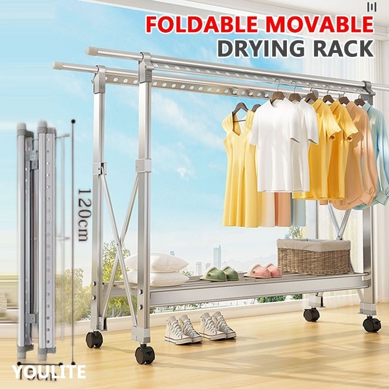 Clothes Drying Rack - Indoor/outdoor Portable Laundry Rack For Clothing,  Towels, Shoes And More - Collapsible Clothes Stand By Everyday Home (white)  : Target