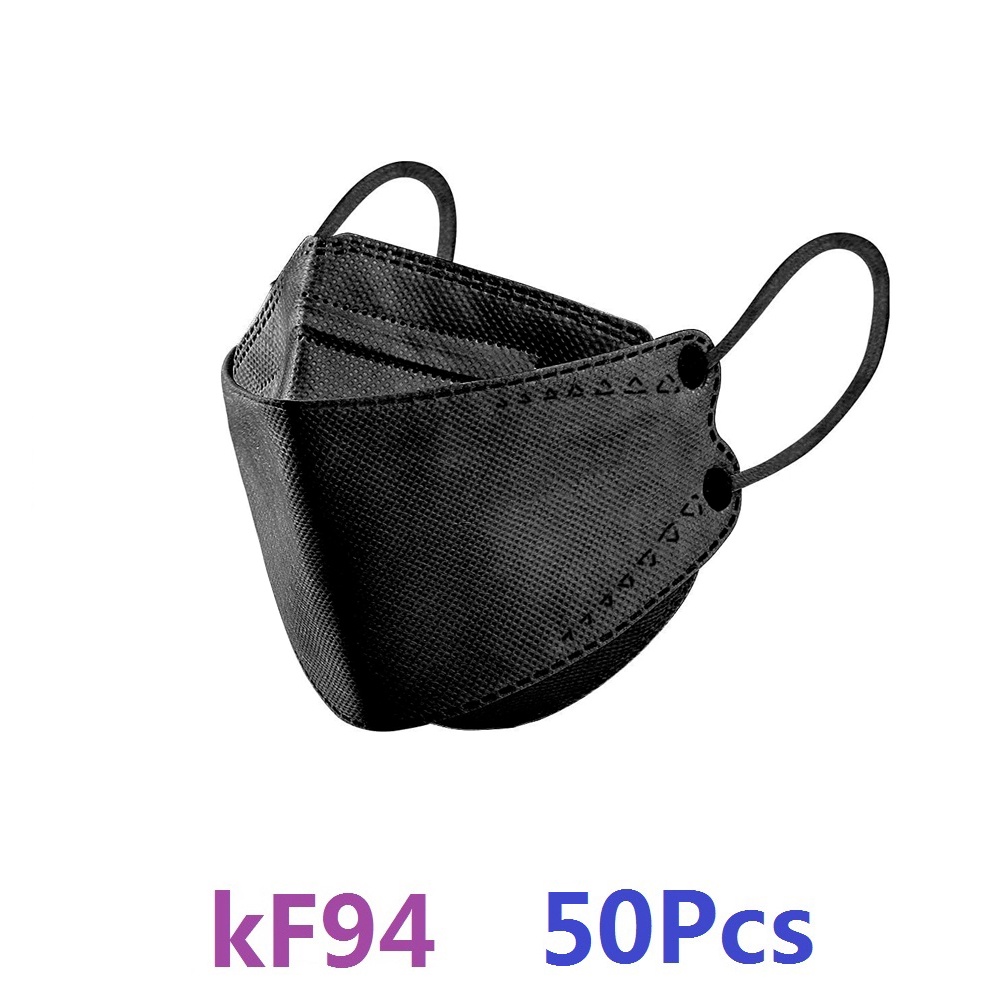 50/100PCS KF94 Mask 4 PLY Protection 3D Earloop Protection Face Mask