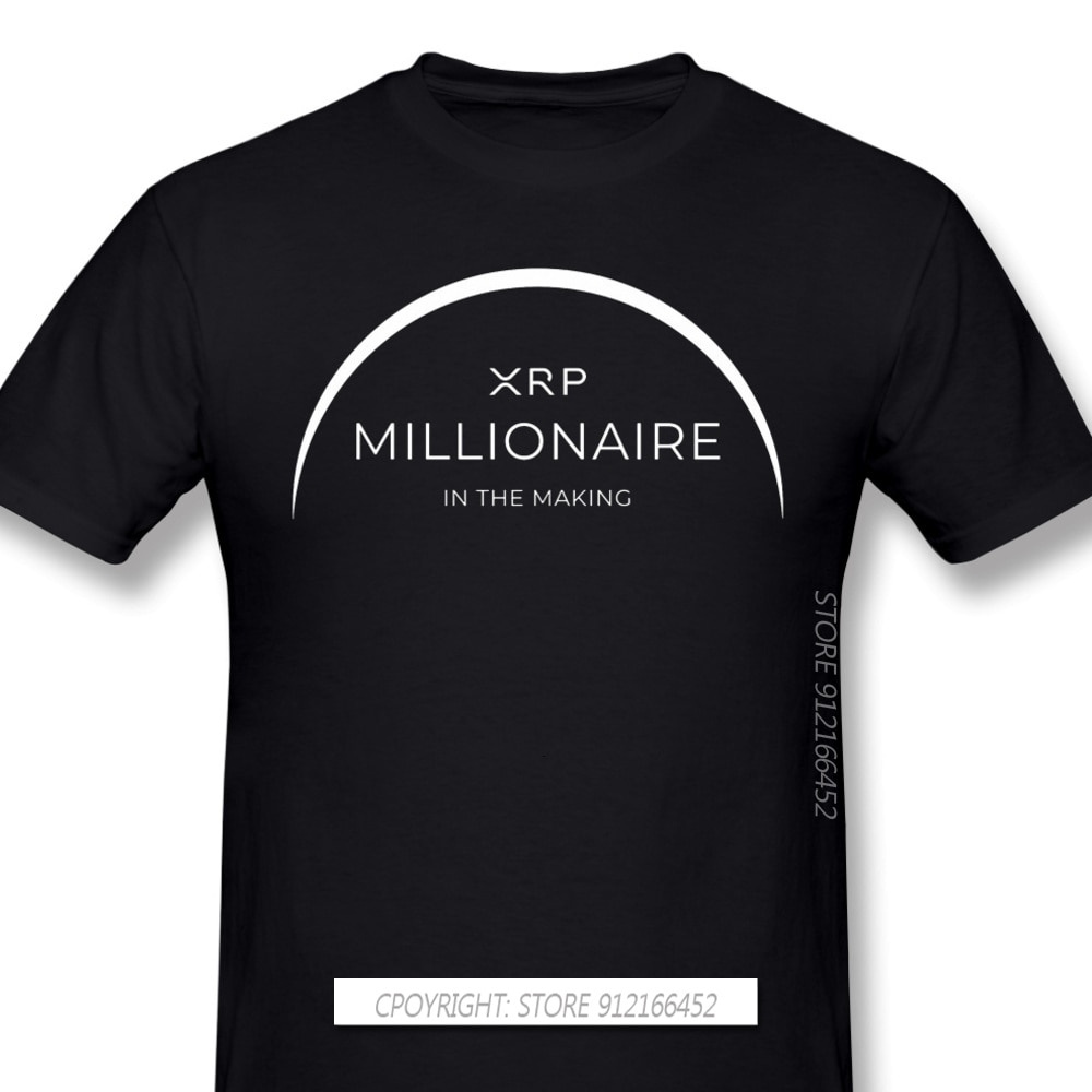 【Plus Size】 Men XRP Ripple Coin Cryptocurrency Black T-Shirts Crypto ...