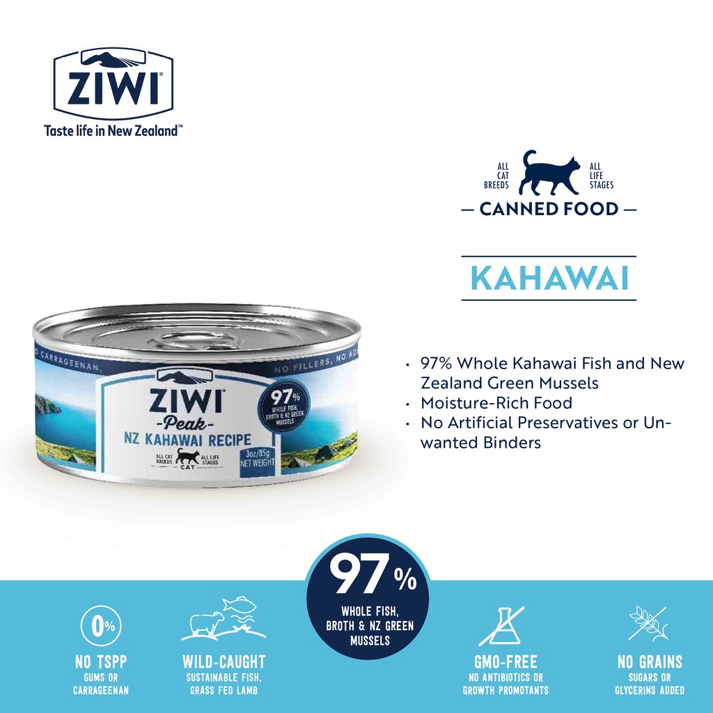 Ziwi Peak Wet Cat Food 85g Complete Diet, Meal Topper, Venison Lamb