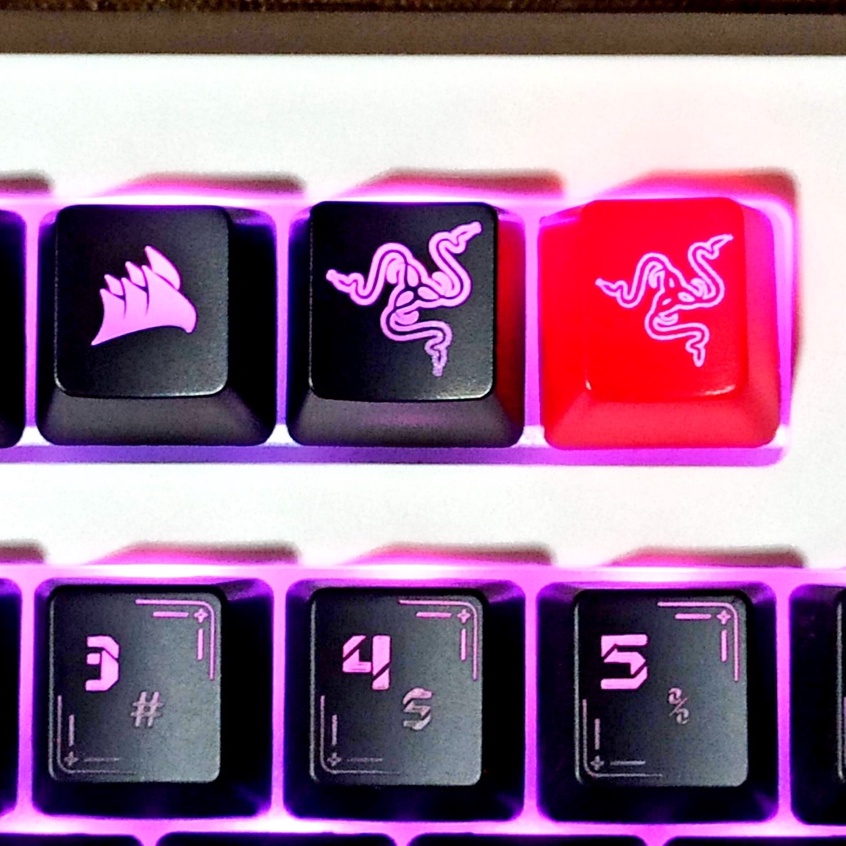 R RAZER Keycap corsair Translucent Mechanical Keyboard | Shopee Singapore