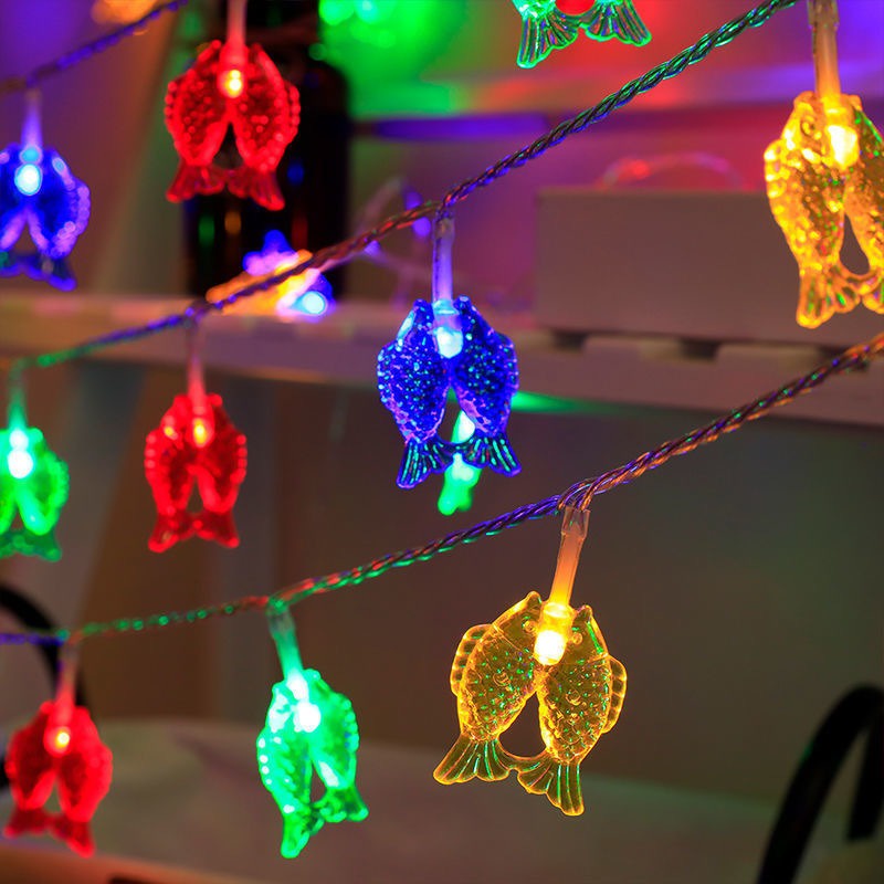 [SG SELLER] Chinese New Year LED String Light Fish Chinese Knot Lantern ...