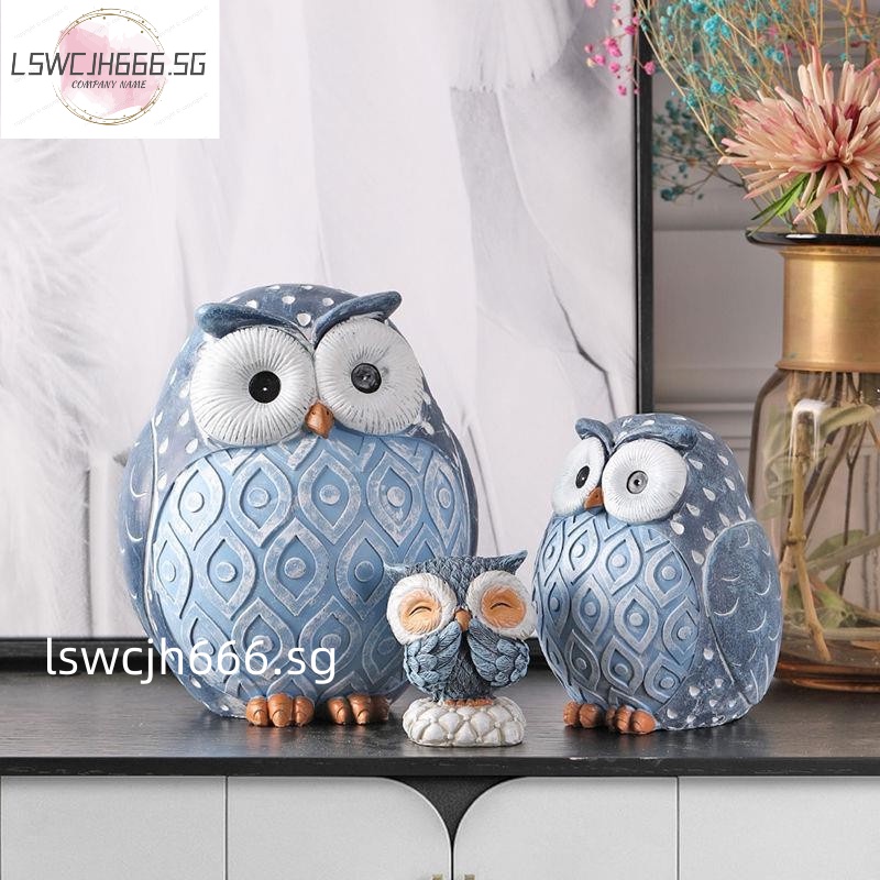 Creative net red home decoration decoration modern owl decoration living room resin crafts wedding gift