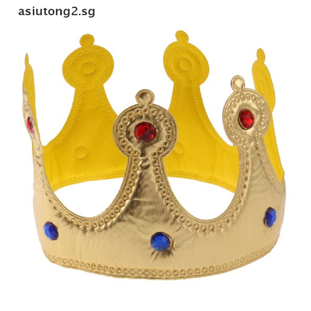 [asiutong2] Birthday Crown Hats Girl Queen Hat Boys King Kids Adult ...