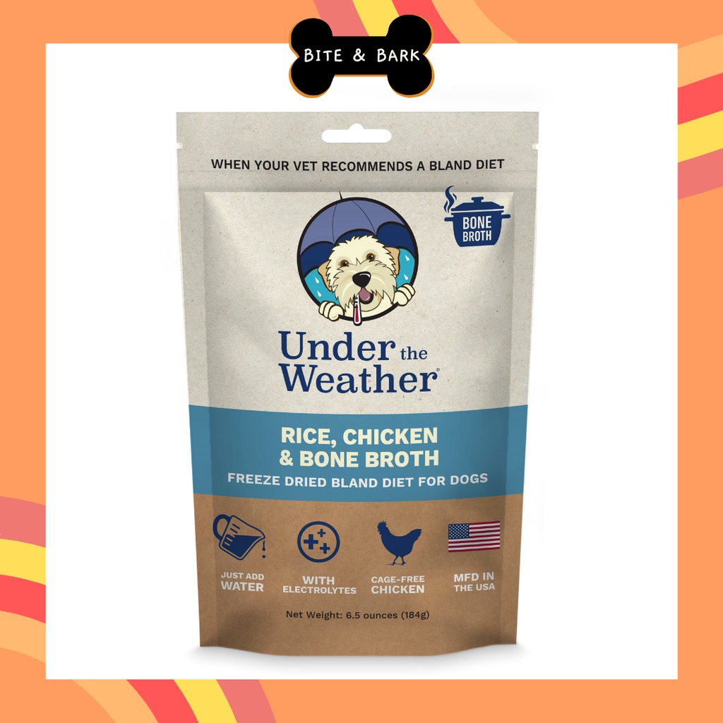 Under the Weather Chicken, Rice, & Bone Broth Freeze Dried Bland Diet