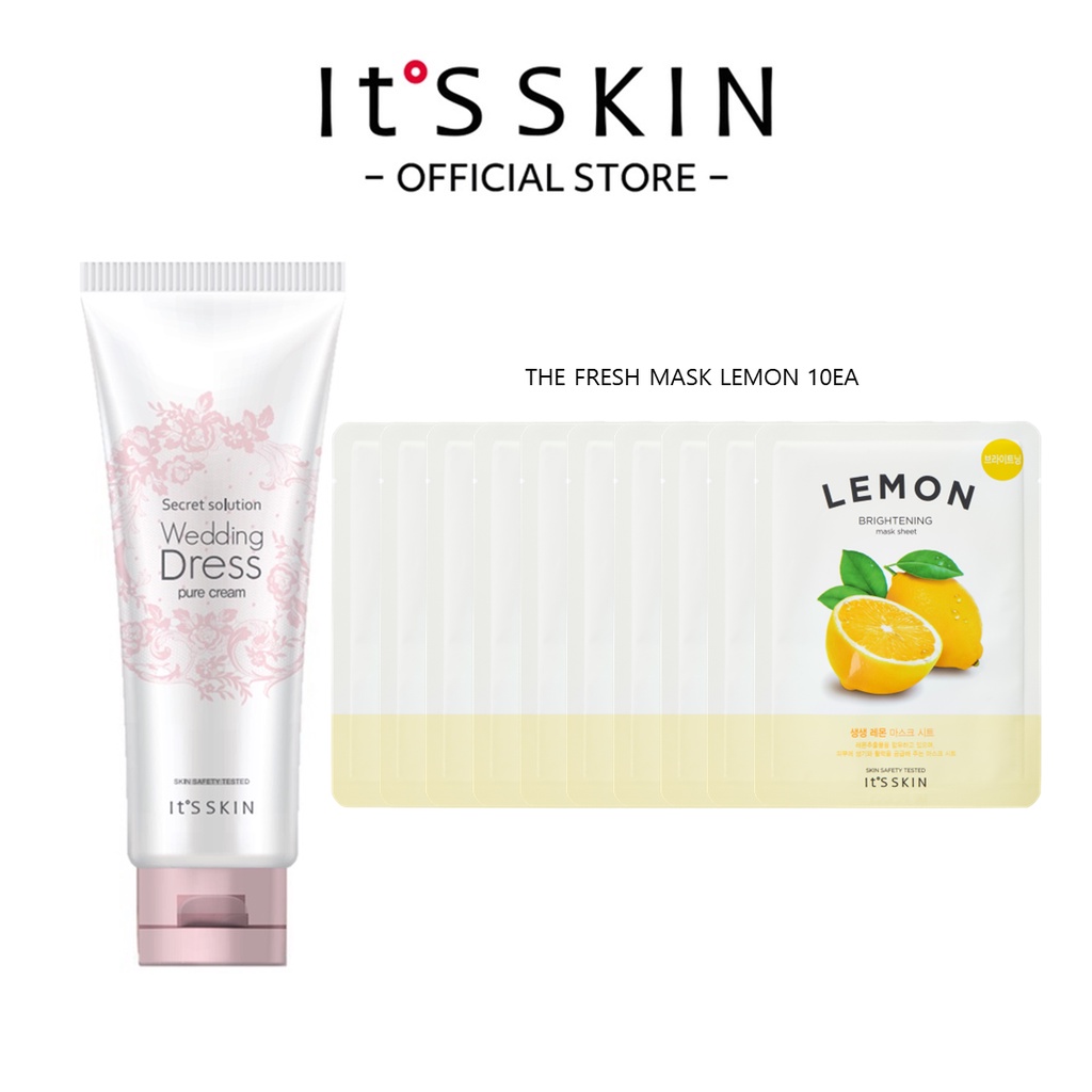 It'S SKIN] Secret Solution Wedding Dress Pure Whitening Tone Up Cream 100ml  | Shopee Singapore