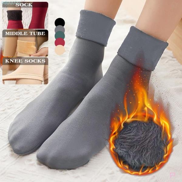 Winter Double Sided Velvet Thermal Windproof Warm Ankle Warmers Leg Warmer  Socks