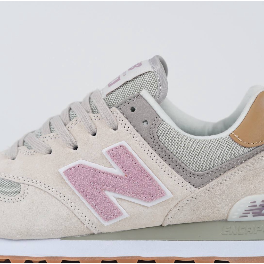 New Balance 574LCC 574 Beige Pink Original Sepatu Shopee Singapore